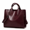 Wholesale PU leather women hand bags shoulder tote handbags ladies
