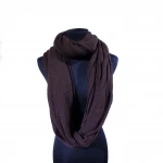 Wholesale ready to ship Acrylic wool nylon blended circular knit seamless ladies women winter fashion snood scarves