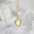 Import wholesale silver heart necklace 925 sterling silver jewelry pendant necklace18k gold plated mother of pearl necklaces from China