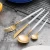 Import Wholesale Stainless Steel 24pcs Matte Wedding Reusable Spoon And Fork Silverware Gold Cutlery Set from China