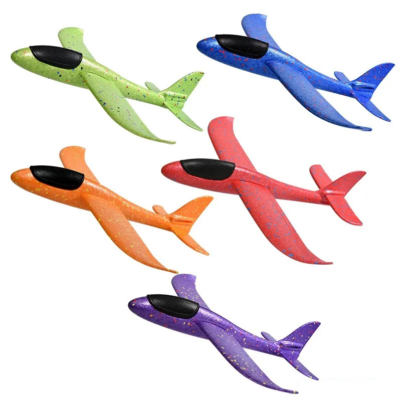 wholesale Toys Big Glider Air Plane Toy Manual Throwing FoamPlane For Children Fun summer Outdoor Sports  toys fly foam Airplane