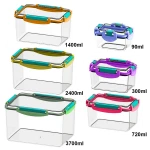 Wholesaler Latest Tritan Food Containers Multiple Colour Food Freshness Preservation Indoor Food Storage