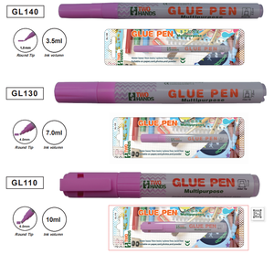 Wide tip White color  Art and craft Glue Pen