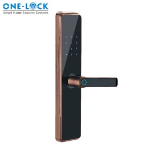 WIFI Tuya Biometric Figerprint smart door lock with uk rim lock