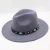 Import Winter Autumn Outdoor Turquoise Embellished and Studded Strap Wide Brim Felt Fedora Hat from China