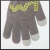 Import Winter LV English letter pattern fashion knitted black gloves three-finger touch screen acrylic mittens from China