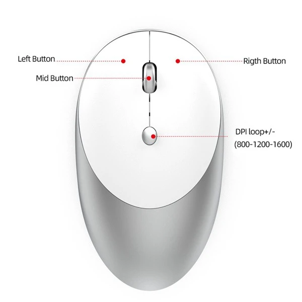 Wireless wireless three mode mouse rechargeable 2.4G silent key wireless mouse