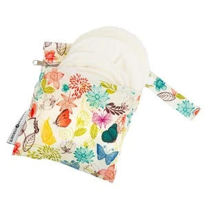 With laundry bag reusable bamboo cotton pads