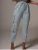 Import Women Jogger Pants Fashion Women Pants Pockets Organic Cotton Trousers & Pants Gray Cargo Pure Color from China