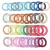 Women Ladies Girls New Black Elastic Girl Rubber Telephone Wire Style Hair Ties Plastic Rope Band Accessories