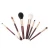 Import Women travel makeup kits face cosmetic tools acrylic handle makeup brush set with PU case from China
