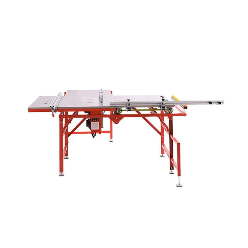 Wood-based high speed saw machine with electric lifting saw blade