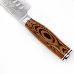 wood handle stainless steel best quality Japanese kitchen knives stainless steel chef knife