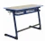 Import Wood school furniture sets American design double school desk and chair wood metal frame from China