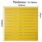 wooden 18mm slotted mdf board/slat wall panel/slatwall board