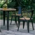 Import Wooden 4 people restaurant dining set, cheap industrial cafe chairs and tables from China