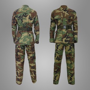 Woodland camouflage military combatl BDU uniform