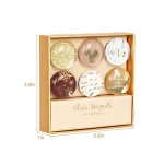 Writing board round glass fridge magnet 3d with animal design