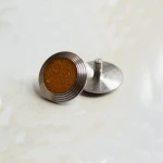 Yellow carborundum 316 stainless steel tactile indicator TGSI