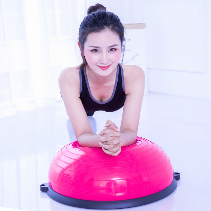 yoga wave speed ball semicircle balance ball pilates fitness ball thin body explosion-proof thickening genuine fitness equipment