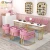 Yoocell good quality nail station in pink color for manicure table nail equipment factory price
