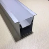 Z-7075 Power Recessed LED Profile/Channel/Extrusion with heat sink for led strip light of ISO9001 Standard