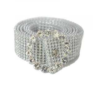 ZONESIN Luxury Bling Silver Gold Diamond Chain Waist Belt For Women