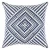 Import ZY-CC0008 Pack of 2 Kaleidoscope Accent Throw Pillow Covers in Cotton Canvas (20 x 20 Inches; Navy Blue) from China