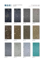 Qili rubber floor hammered pattern series (coil)