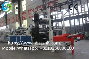 Conical paper tube production line reeling part