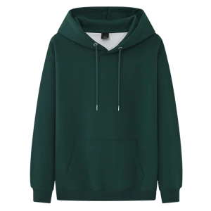 Men's 100% Cotton Solid Basic Hoodies Blank Sweatshirts Fleece Sweaters GSM 350/450 Cold Winter