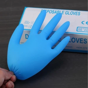 Waterproof disposable gloves nitrile exam gloves 100pcs per box