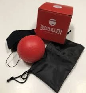 Boxbollen Black/Red Boxing Reflex Ball Coordination Training Headband