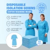Disposable Isolation Gowns | 50 GSM Durable | Fluid-Resistant PPE | Breathable & Comfortable |