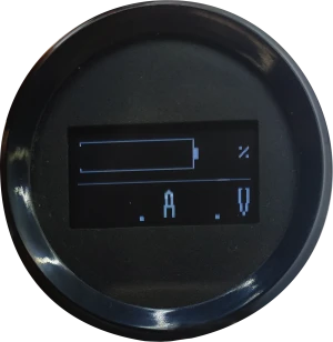 Round Meter, instrument, display for electric forklift with OLED screen
