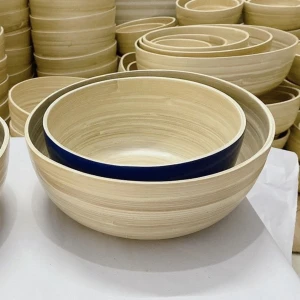 Spun Bamboo Bowl, Bamboo Bowl, Food Fruit Bowl, Cereal Bowl Made in Vietnam