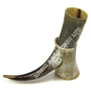 Drinking Horn with Horn Stand