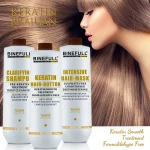 sulfate silicone paraben free deeping cleansing pre keratin clarifying shampoo
