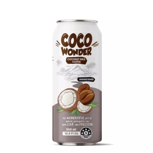 Soft Drink 500ml Cocowonder Coconut Milk With Coffee Free Sample, Manufacture Vietnam Private Label (OEM, ODM)