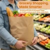 Eco Friendly Kraft Grocery Bags Biodegradable and Recyclable Shopping - NN100