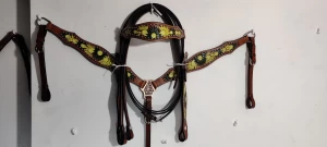 Western Headstall carving and coloring
