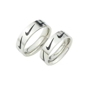 Stainless Steel Swoosh Ring