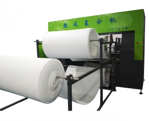 Hot sale New Automatic Laminating Machine for EPE XPE Roll Foam Material/Hot Air Thickening Machine QB-160-L