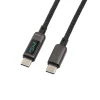 USB C 240W Fast charging cable with LED display