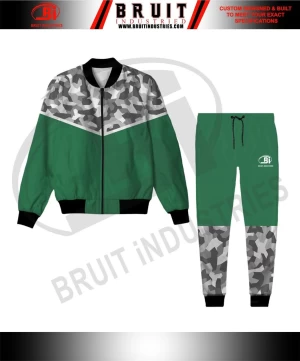 Cheap price tracksuit New Custom design Embroidered Logo sublimation Track suit