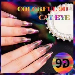 24 Colors Magnet Colorful 9D Cat Eye Vegan Organic UV Nail Gel Polish