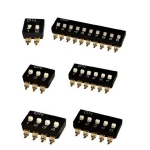 10 pcs black dip switch horizontal 4 position 2.54mm pitch for circuit breadboards pcb