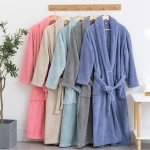 100% cotton microfiber bathrobe towel set adult bathrobe bath towel hooded poncho towels