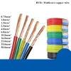 100 meters BVR Oxygen free copper Multicore core wire PVC Flame Retardant wire Electric cable 1 2 4 5 7 10 13 15 17 18 AWG