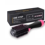 1100 Watt One Step Hair Dryer 3 in 1 Volumizer Salon Hot Air Paddle Brush Fast Hot Air Straightener Brush